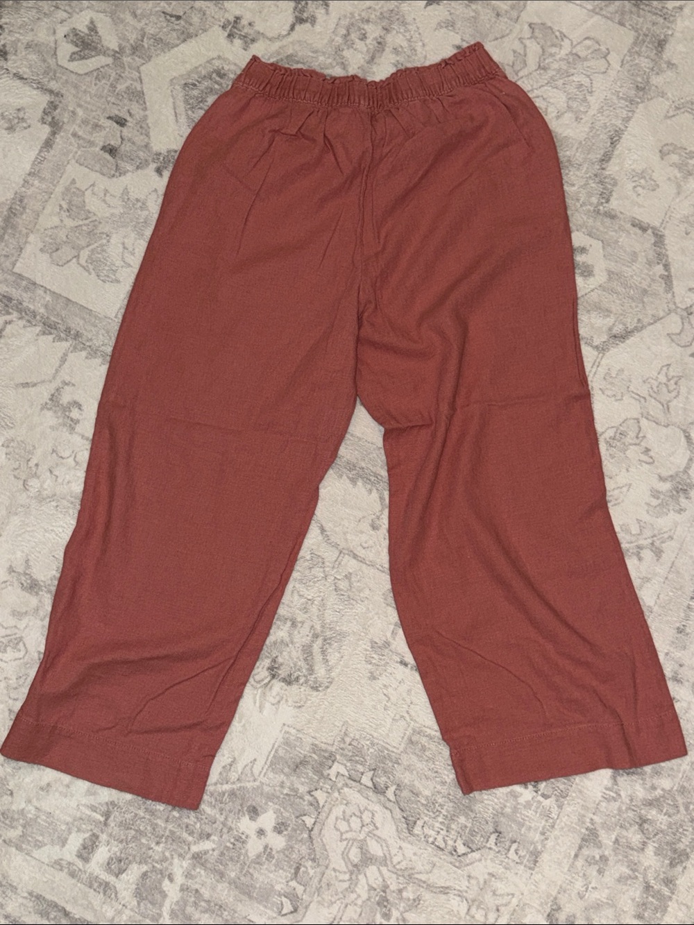 Abercrombie & Fitch- Crop Linen Pants - Picture 2 of 3
